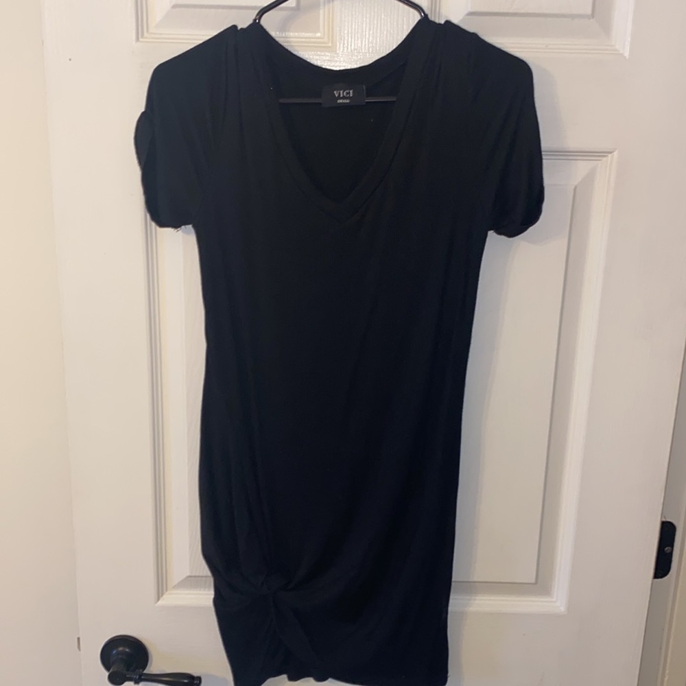 Vici Ribbed knotted dress sz S